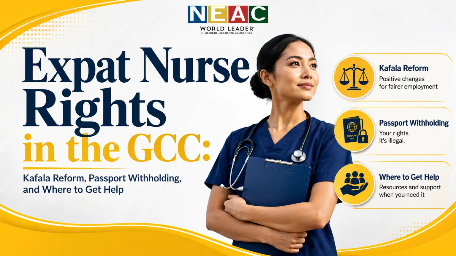 Expat Nurse Rights in the GCC: Kafala Reform, Passport Withholding, and Where to Get Help