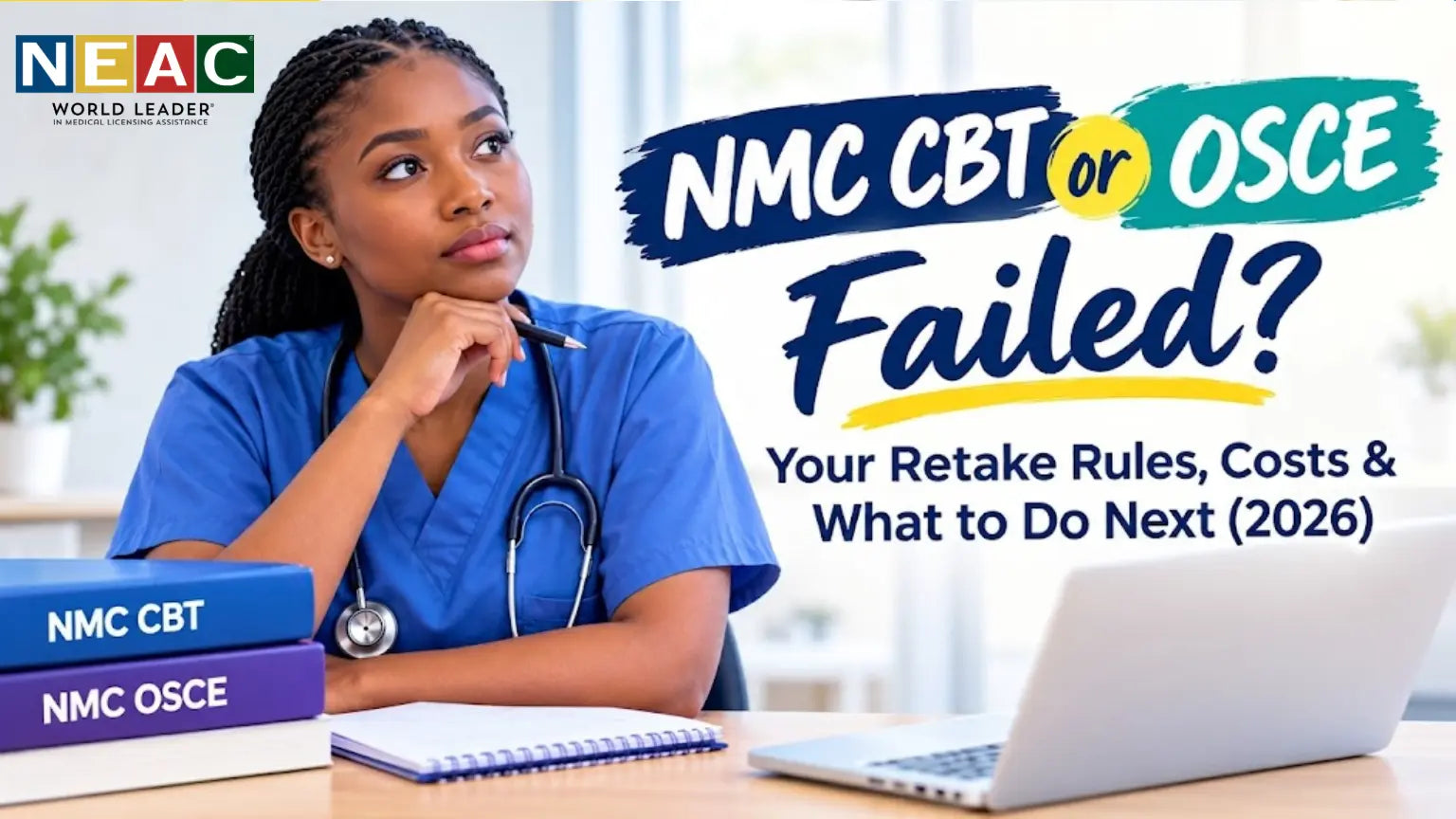 NMC CBT or OSCE Failed? Your Retake Rules, Costs & What to Do Next (2026)