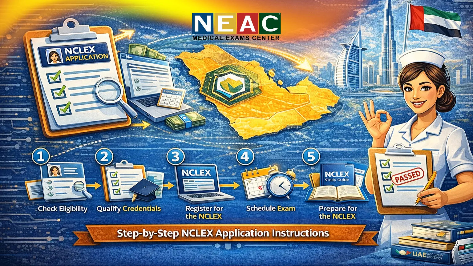 How to Apply for the NCLEX from the UAE: The Strategic Guide for Expat Nurses