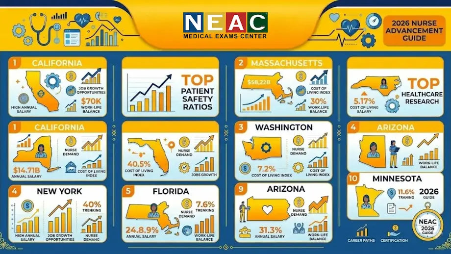 Top 10 Best States to Work as a Nurse in the USA 2026 Guide