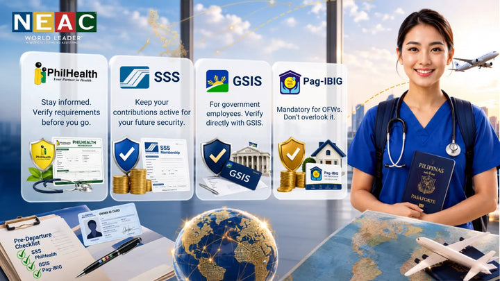 PhilHealth, SSS, GSIS, and Pag-IBIG: What Filipino Nurses Need to Settle Before Leaving to Work Abroad (2026)