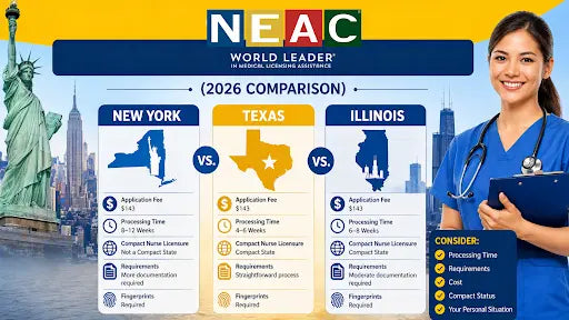 New York vs. Texas vs. Illinois: Which NCLEX State Is Right for You? (2026 Comparison)